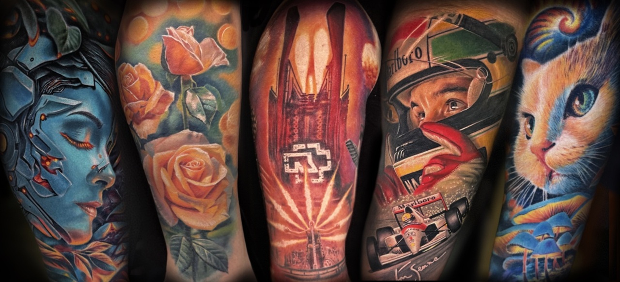 Színes realizmus tetoválás